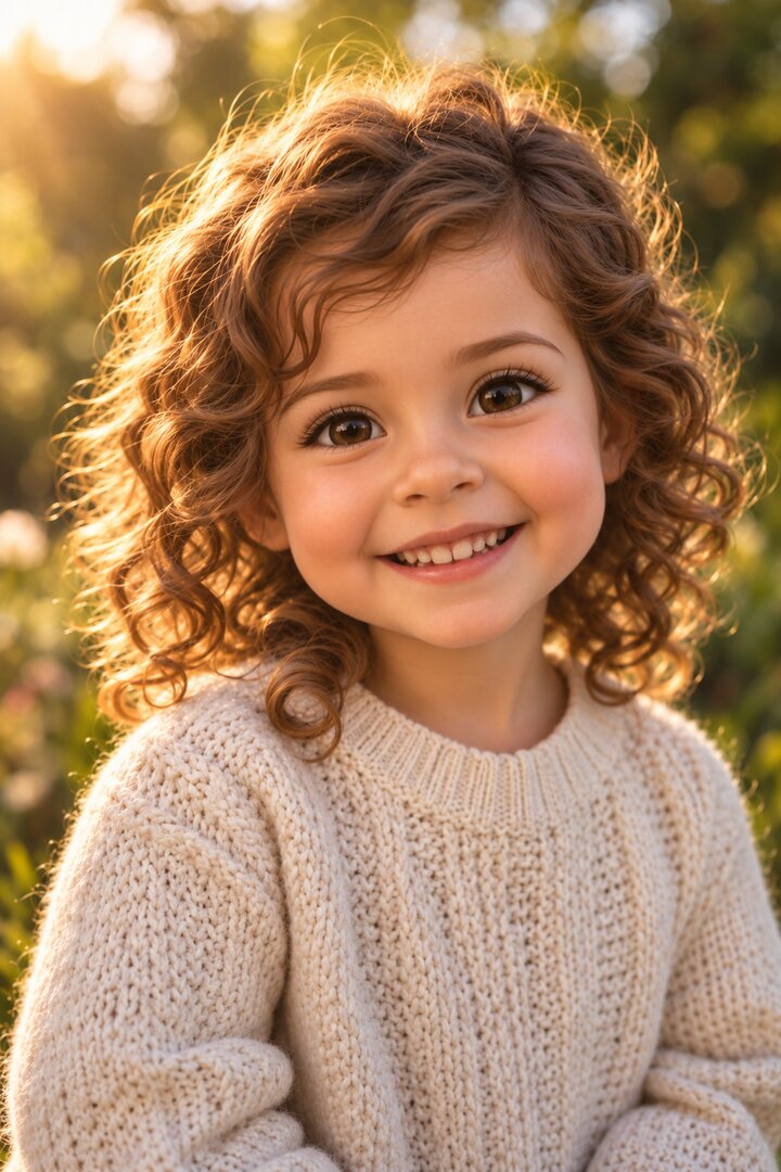 The same child reimagined as a cinematic 3D storybook character
